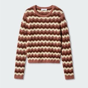 Openwork lurex sweater
